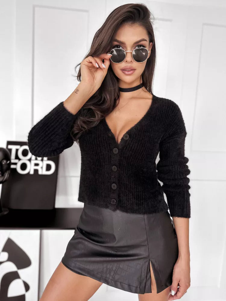 Moteriškas juodas megztinis Lili