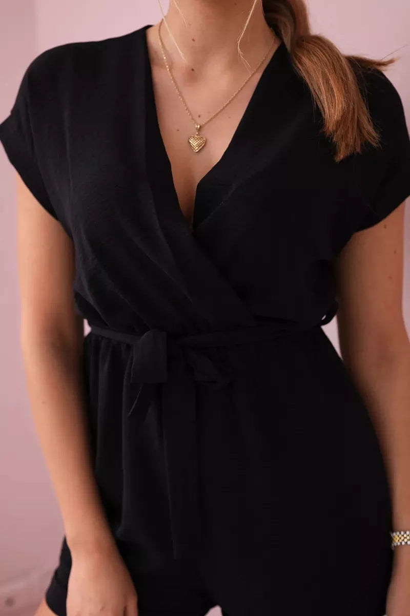 Moteriškas juodas kombinezonas Nicolette