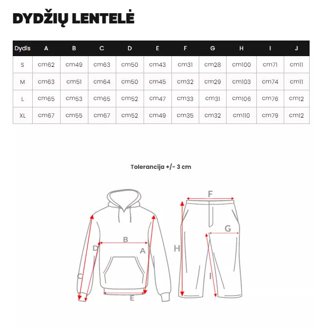 Moteriškas juodas veliūrinis komplektas Softi