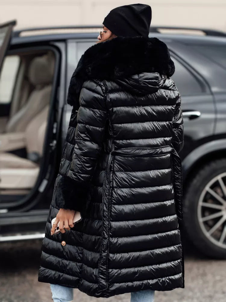 Moteriškas paltas su aksinėmis sagomis Karum