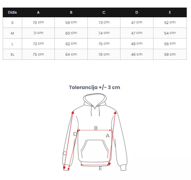 Moteriškas juodas džemperis No discipline