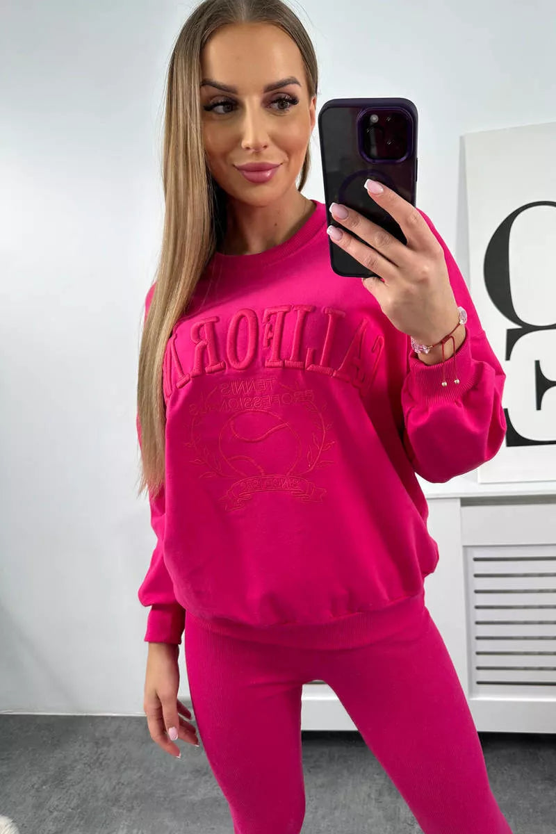 Moteriškas rožinis komplektas California