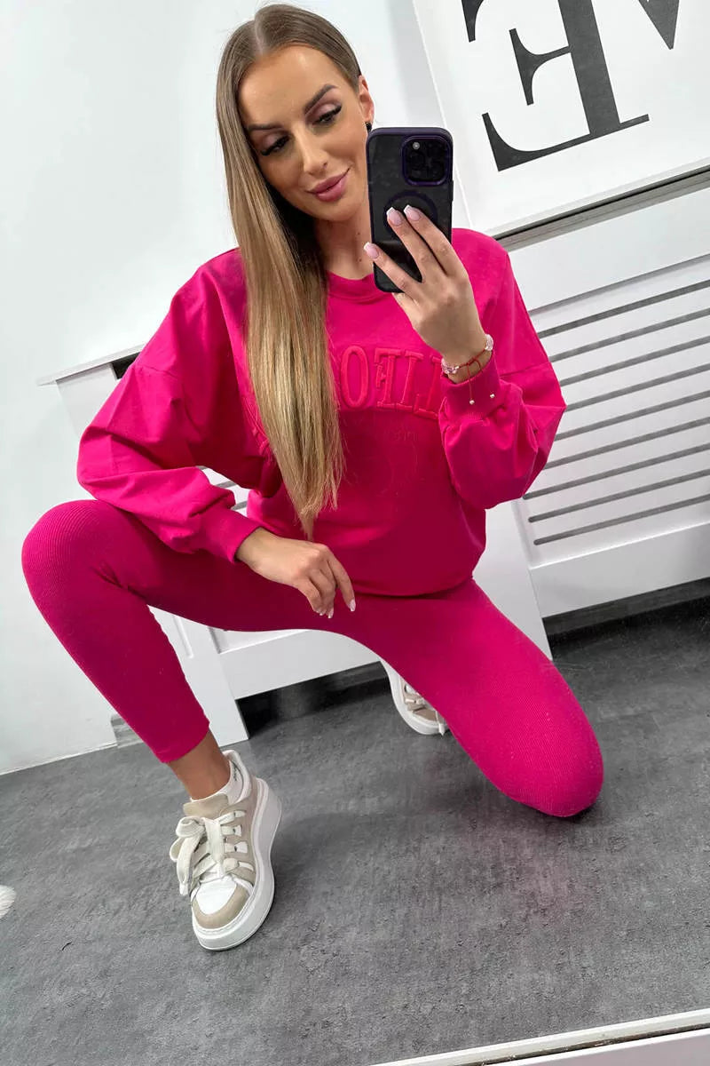 Moteriškas rožinis komplektas California