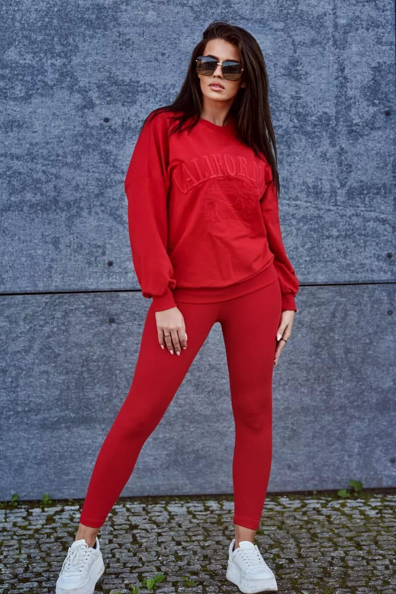 Moteriškas raudonas komplektas California