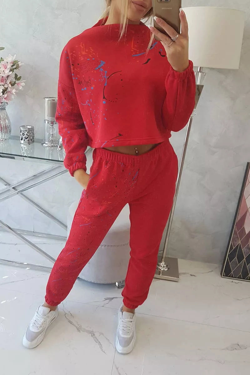 Moteriškas raudonas komplektas Splash