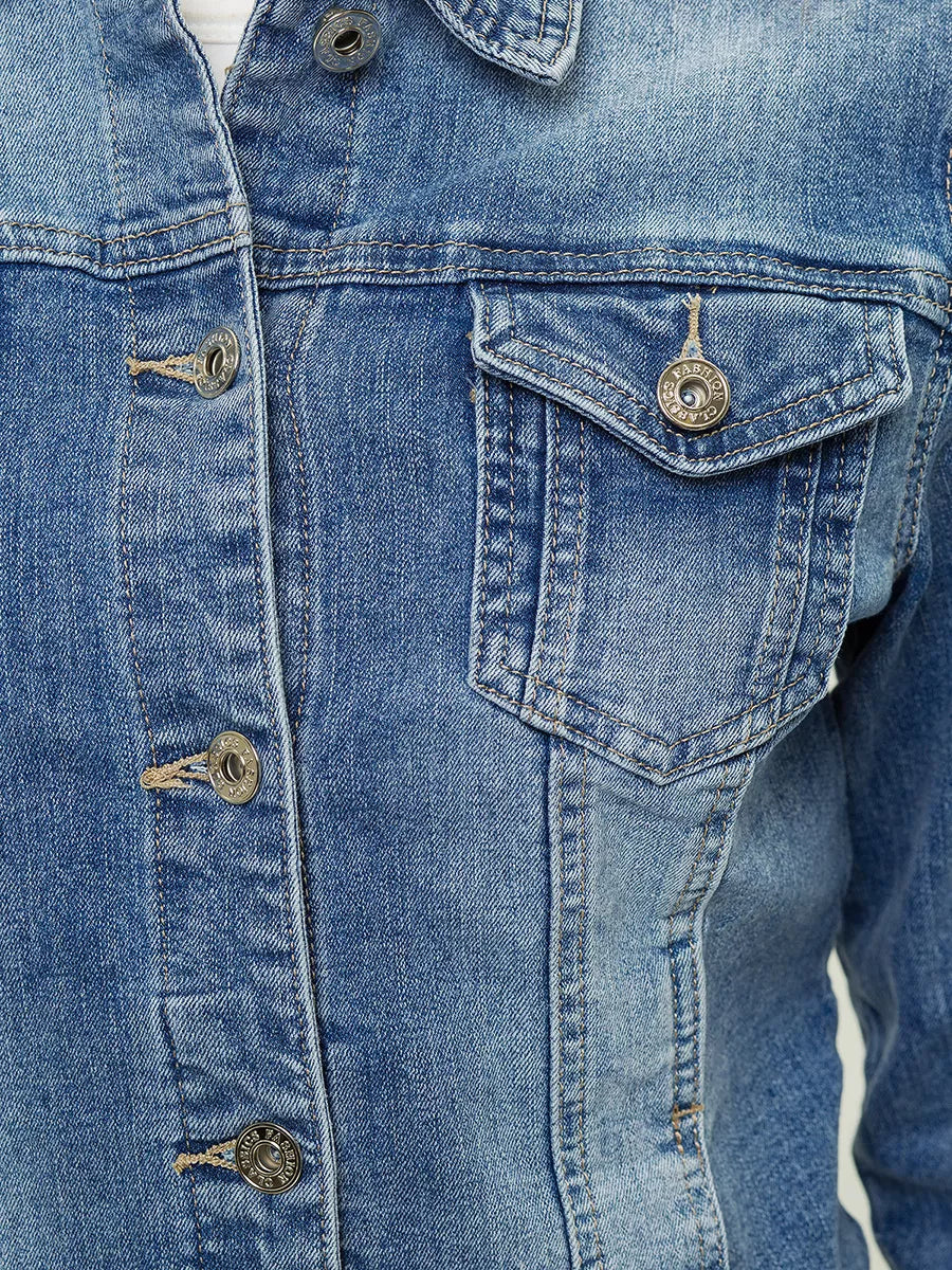 Džinsinė plona moteriška striukė Kelly