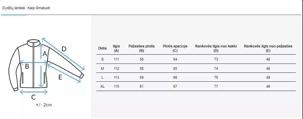 Moteriška dygsniuota striukė Favi