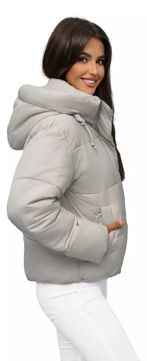 Pilkos spalvos moteriška striukė Maja