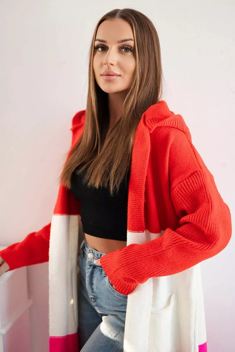 Moteriškas trispalvis kardiganas Mune