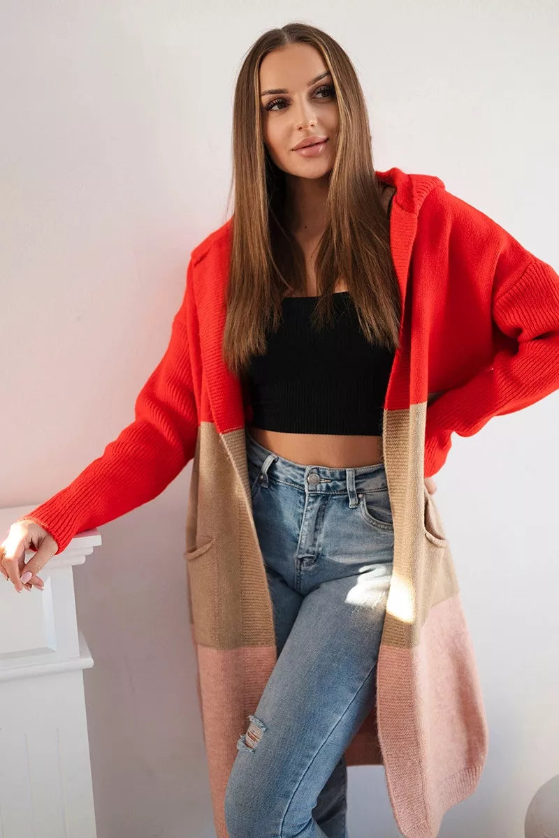 Moteriškas trispalvis kardiganas Mune