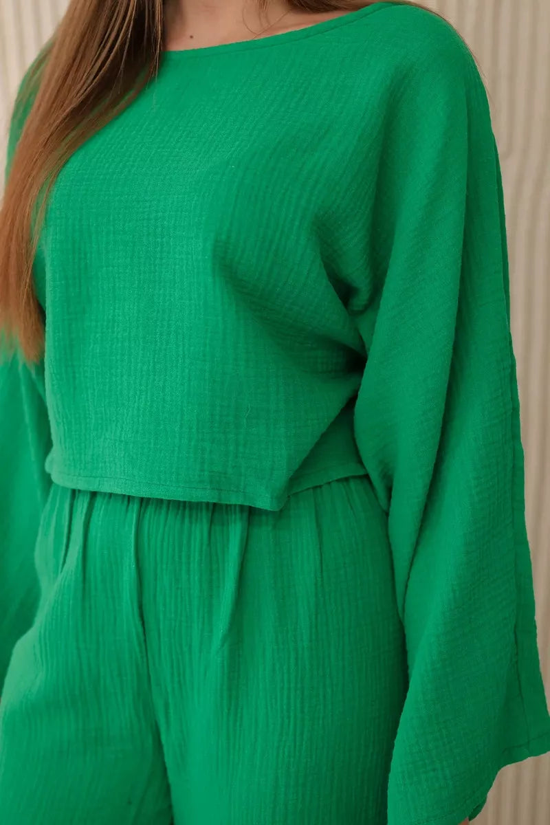 Moteriškas žalias komplektas Sunny