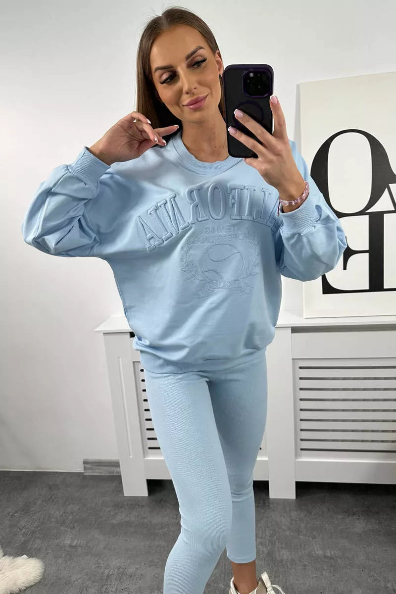 Moteriškas mėlynas komplektas California