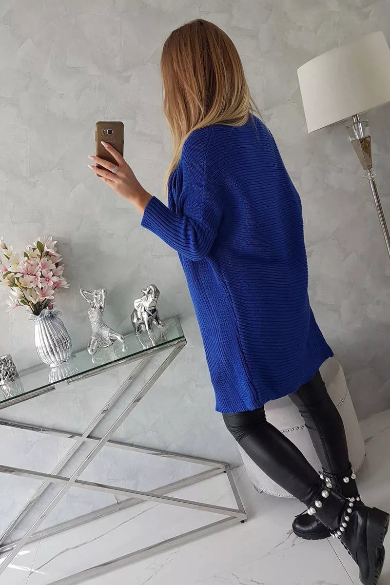 Moteriškas mėlynas kardiganas Nave