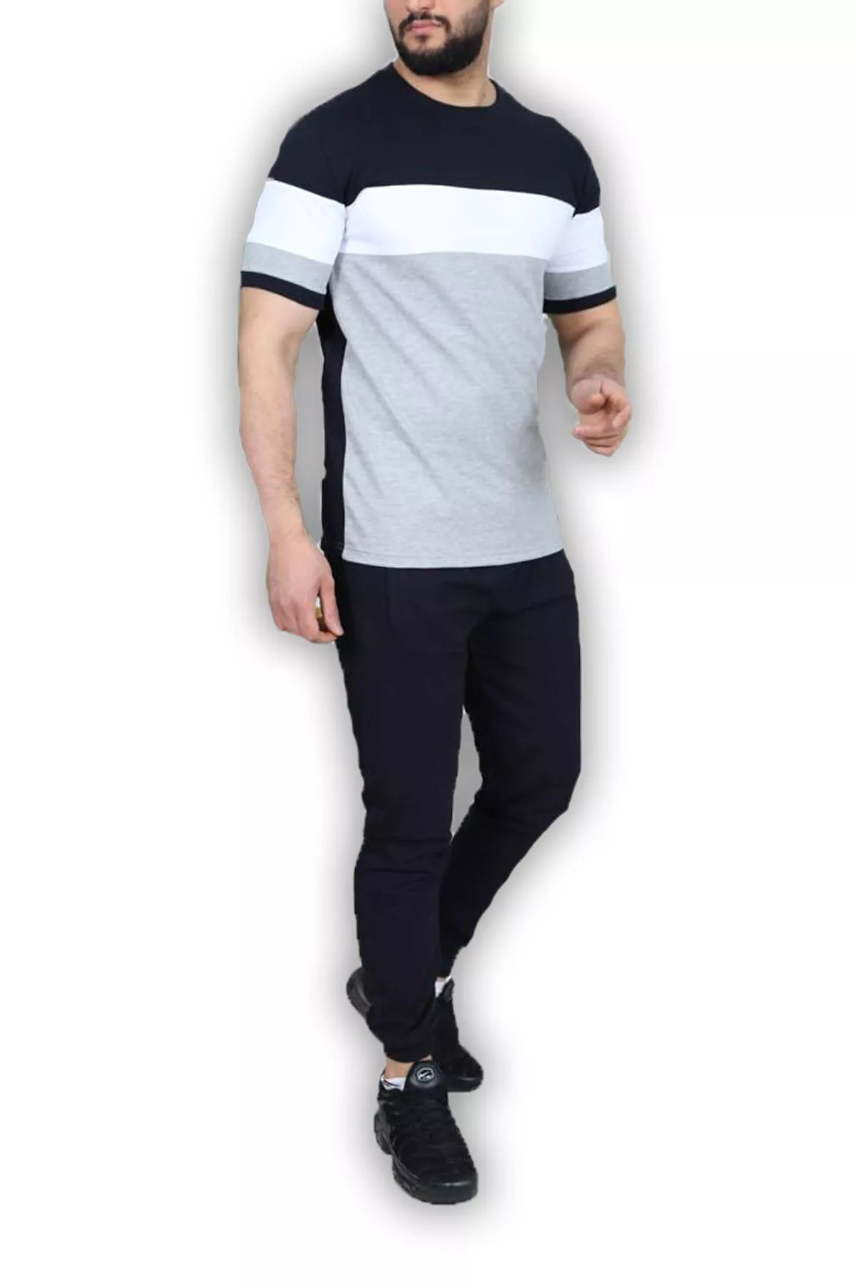 Sportinis komplektas juoda - pilka Rader