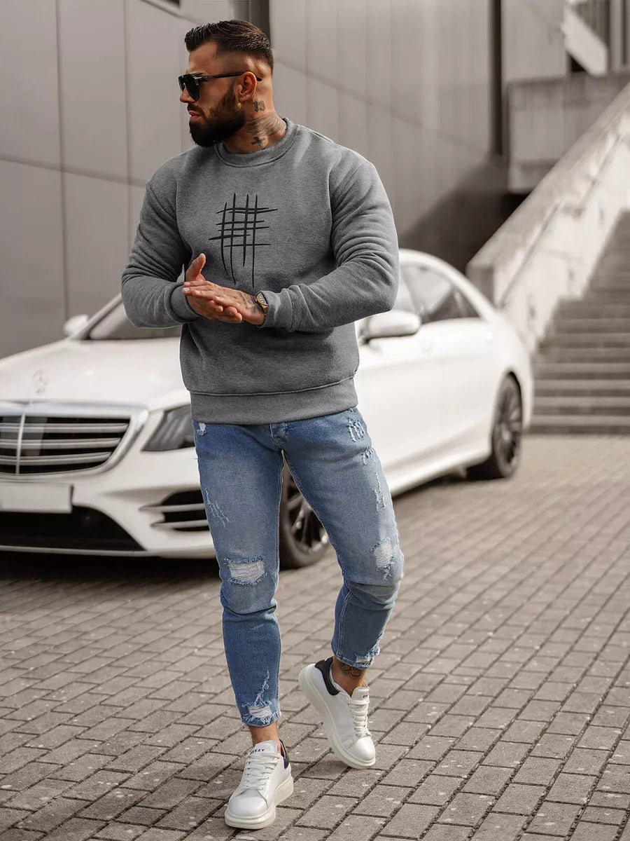 Tamsiai pilkos spalvos džemperis Ethan