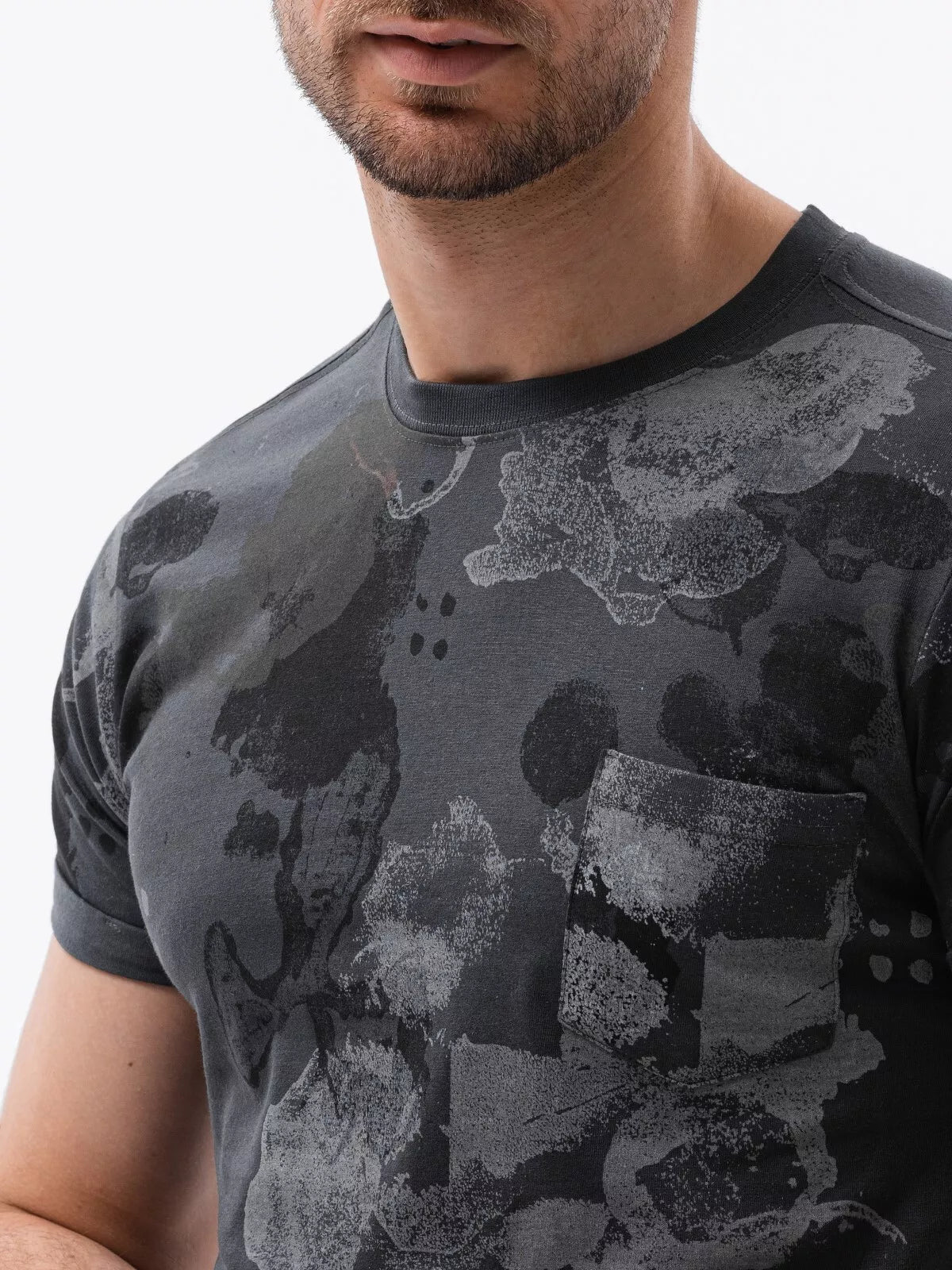 Tamsiai pilki vyriški marškinėliai Komel