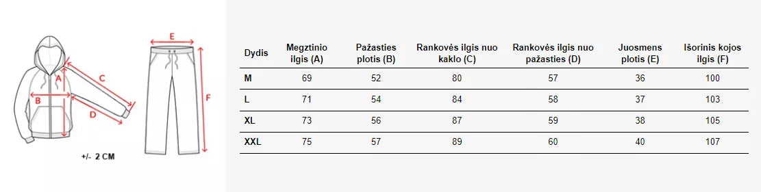 Juodas vyriškas sportinis kostiumas Pazar