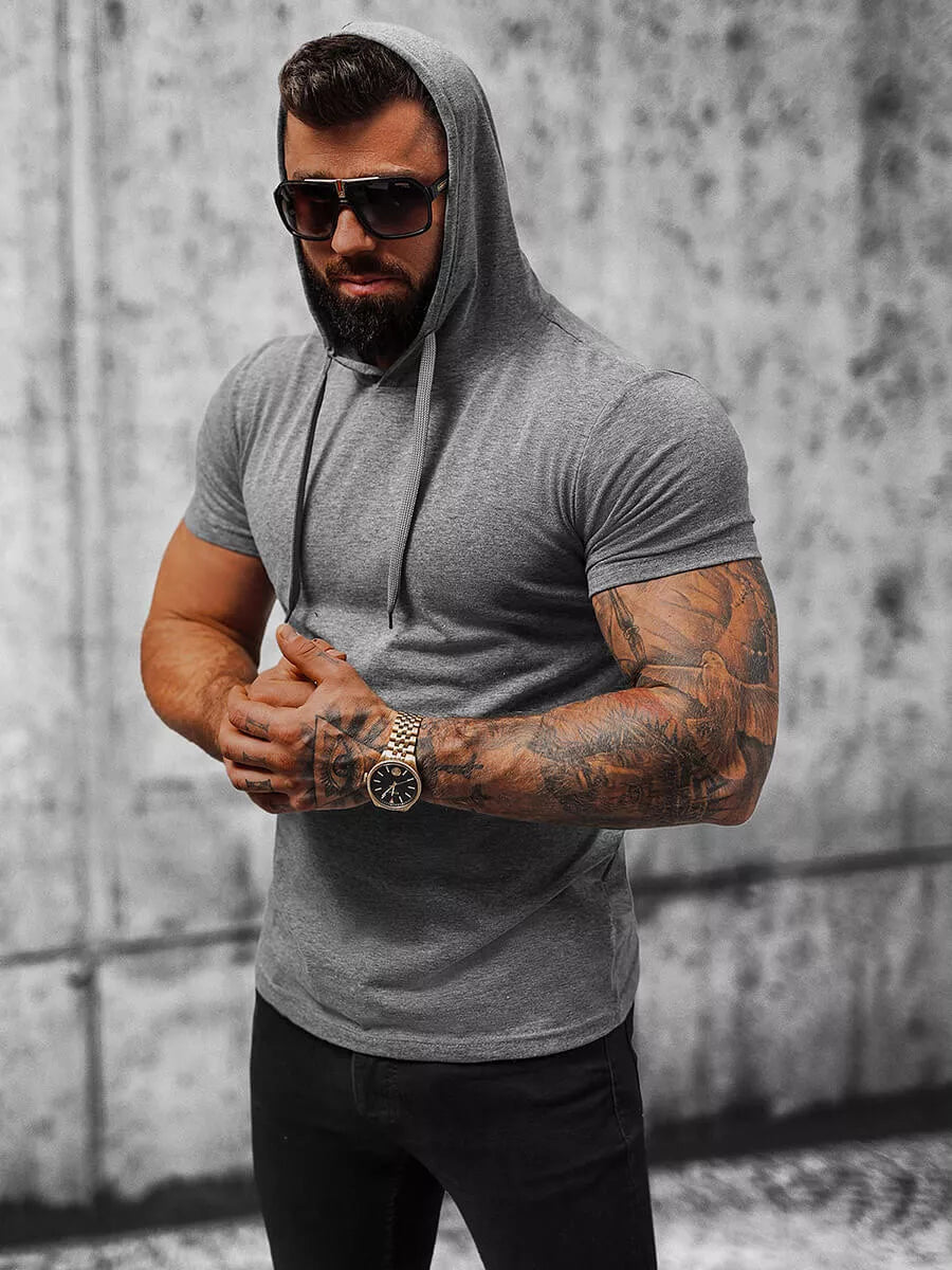 Tamsiai pilki vyriški marškinėliai Remer