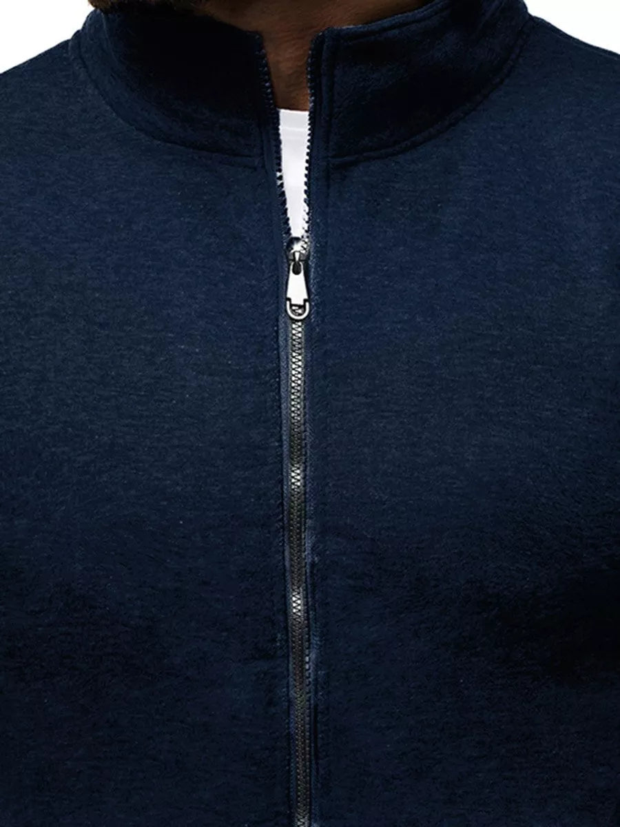 Tamsiai mėlynas vyriškas džemperis Silon