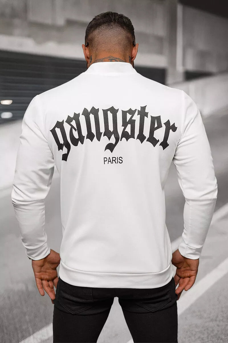 Vyriškas baltas megztinis Gangster