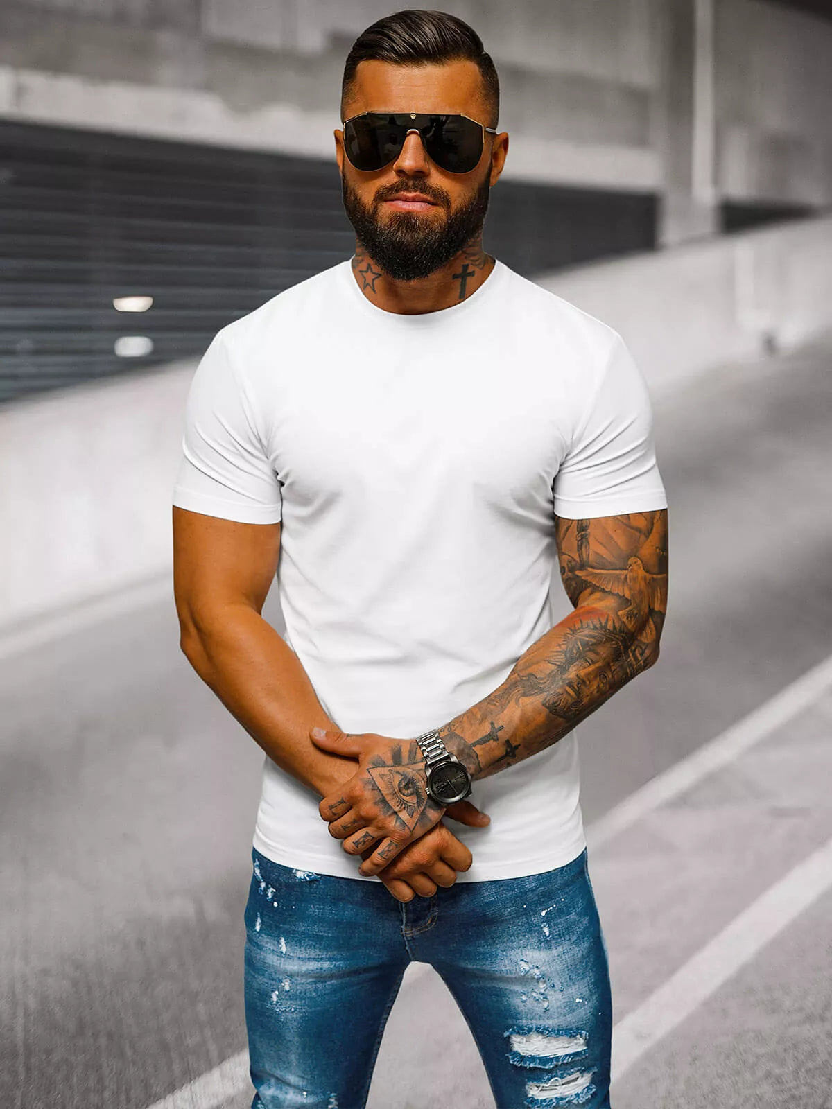 Vyriški balti marškinėliai Niko