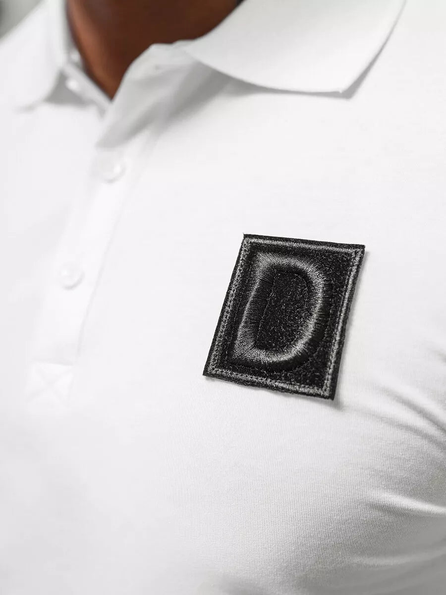 Vyriški balti polo marškinėliai Tirol