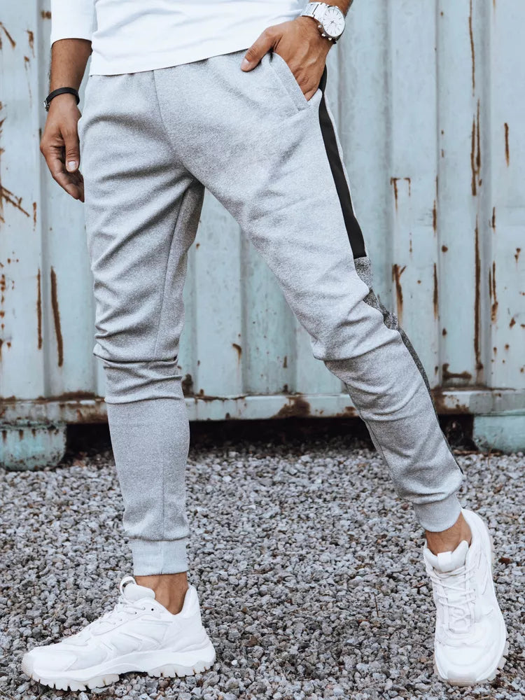 Vyriškos šviesiai pilkos spalvos kelnės Nuno