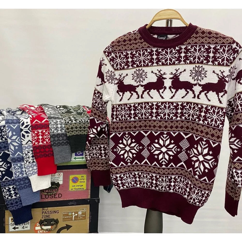 Vyriškas bordo megztinis Holidays