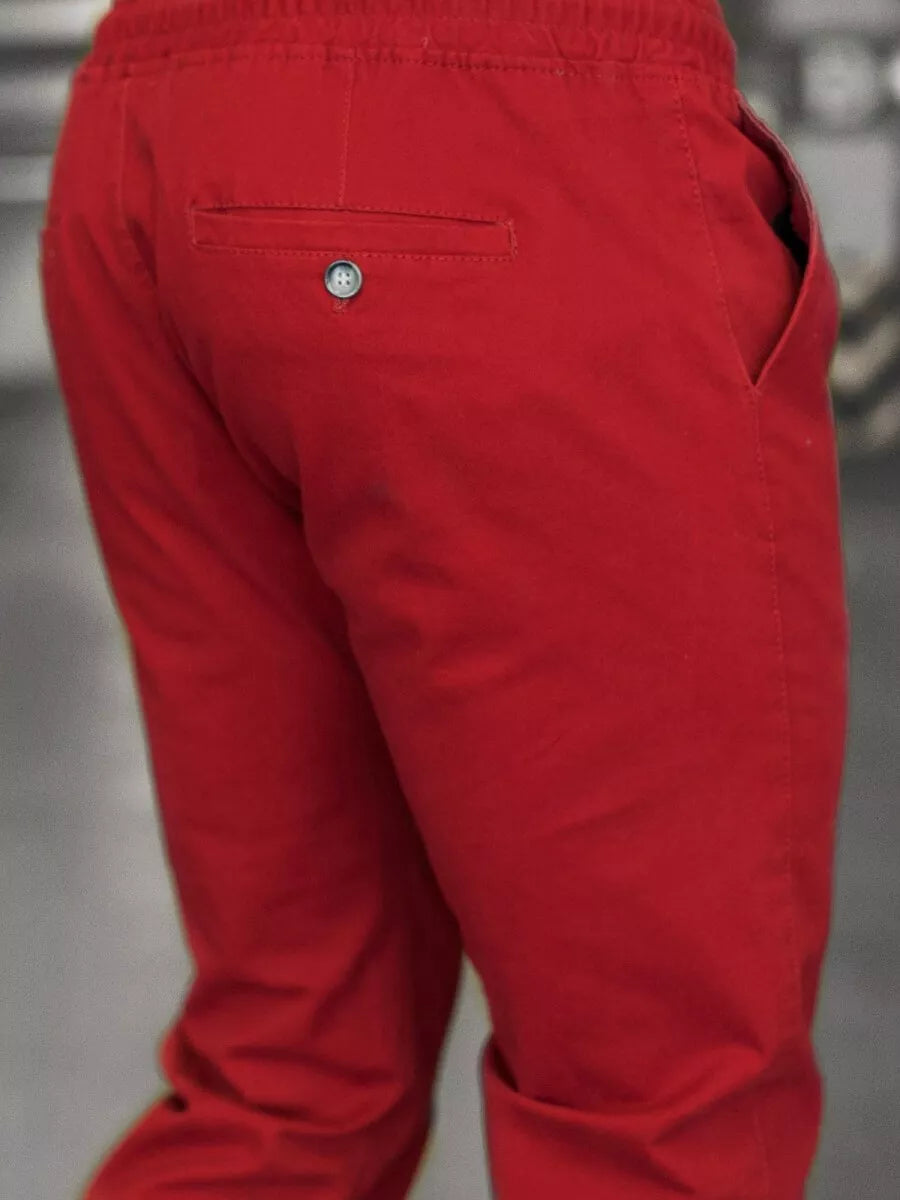 Vyriškos bordo spalvos kelnės Keni