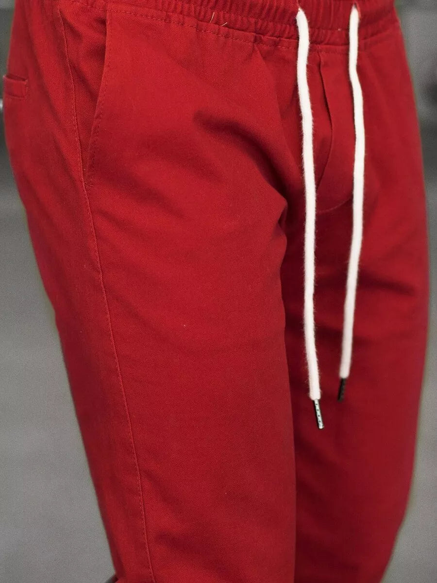 Vyriškos bordo spalvos kelnės Keni