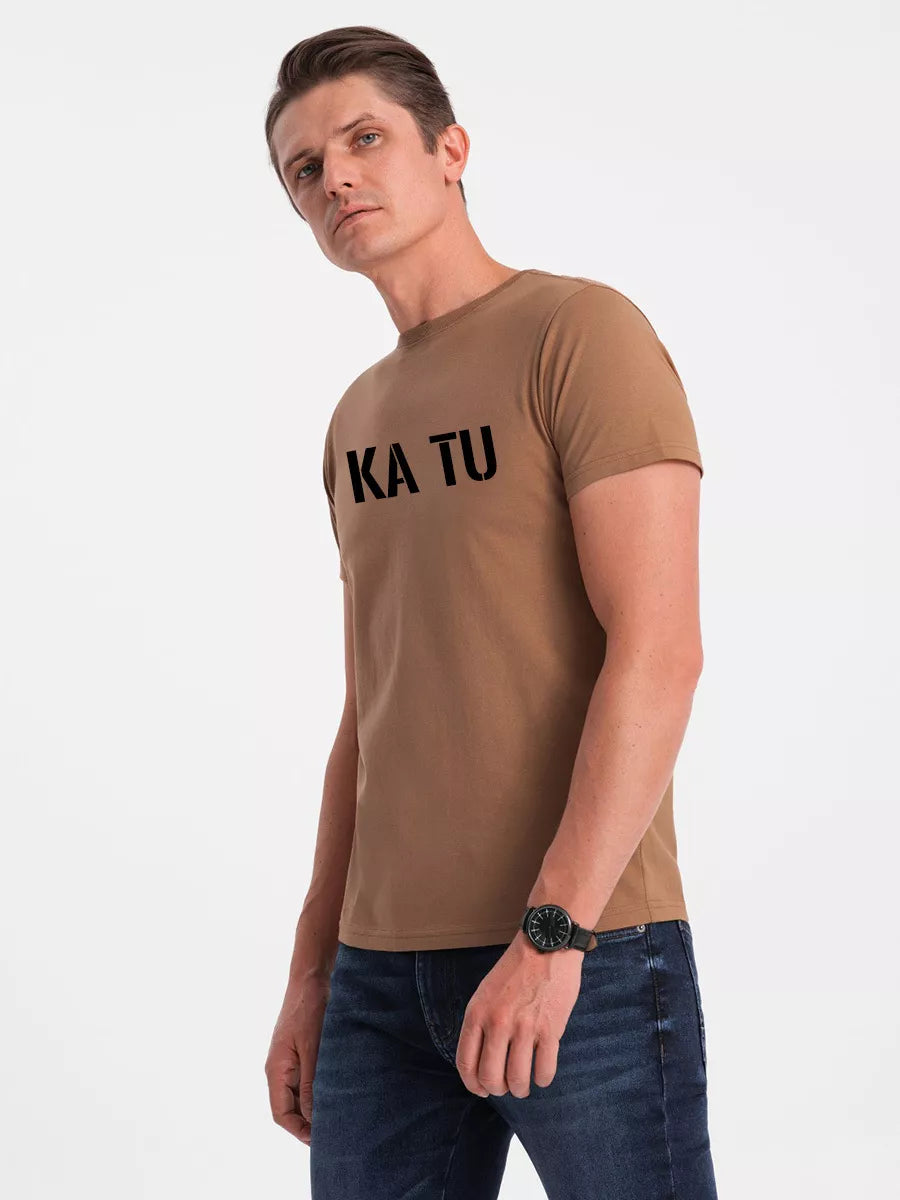 Vyriški rudi marškinėliai KĄ TU