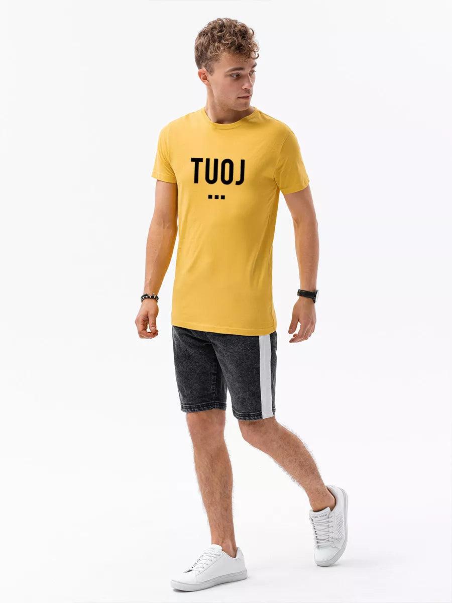 Vyriški geltoni marškinėliai TUOJ (juodas)