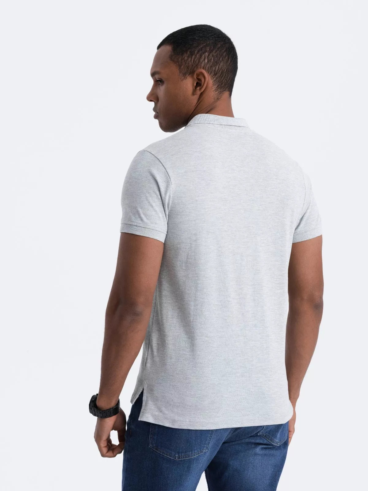 Vyriški šviesiai pilki polo marškinėliai Cristan