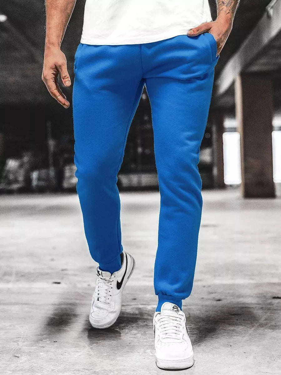 Vyriškos šviesiai mėlynos laisvalaikio kelnės Sergo