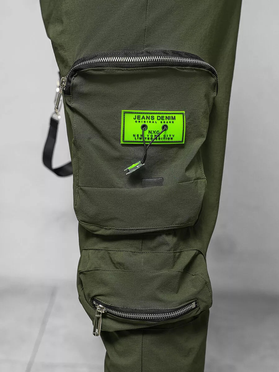 Vyriški chaki spalvos jogeriai Simos