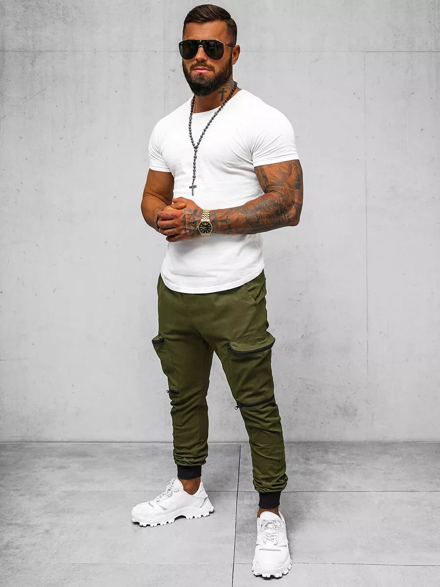 Vyriškos chaki spalvos kelnės Igorin