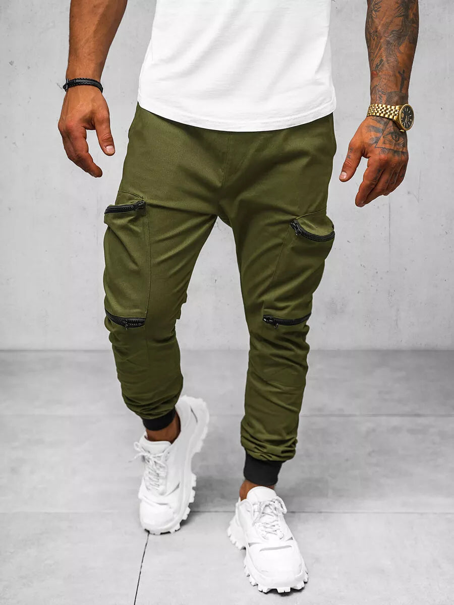 Vyriškos chaki spalvos kelnės Igorin