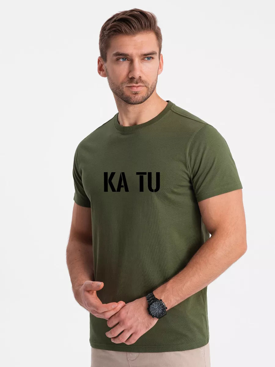 Vyriški chaki marškinėliai KĄ TU