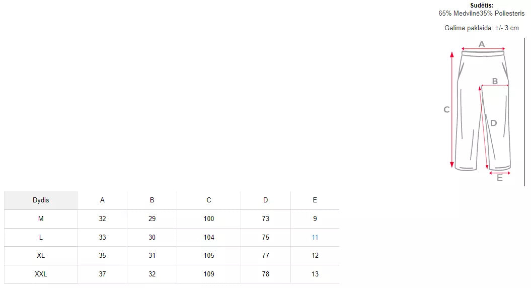 Vyriškos juodos laisvalaikio kelnės Sergo