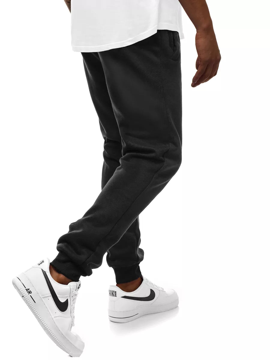 Vyriškos juodos laisvalaikio kelnės Sergo