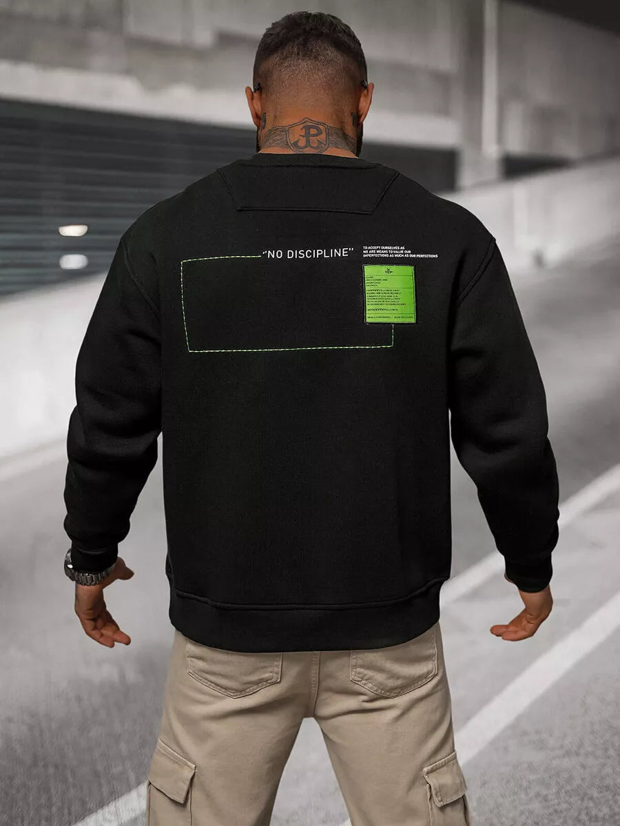 Vyriškas juodas džemperis Disc