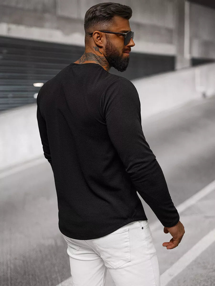 Vyriškas juodas megztinis Hug