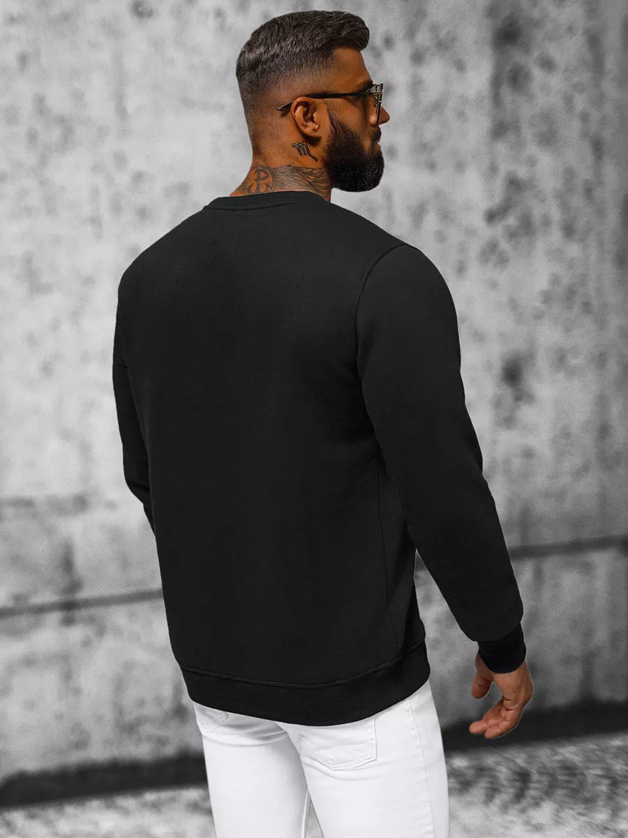 Vyriškas juodas megztinis Italy