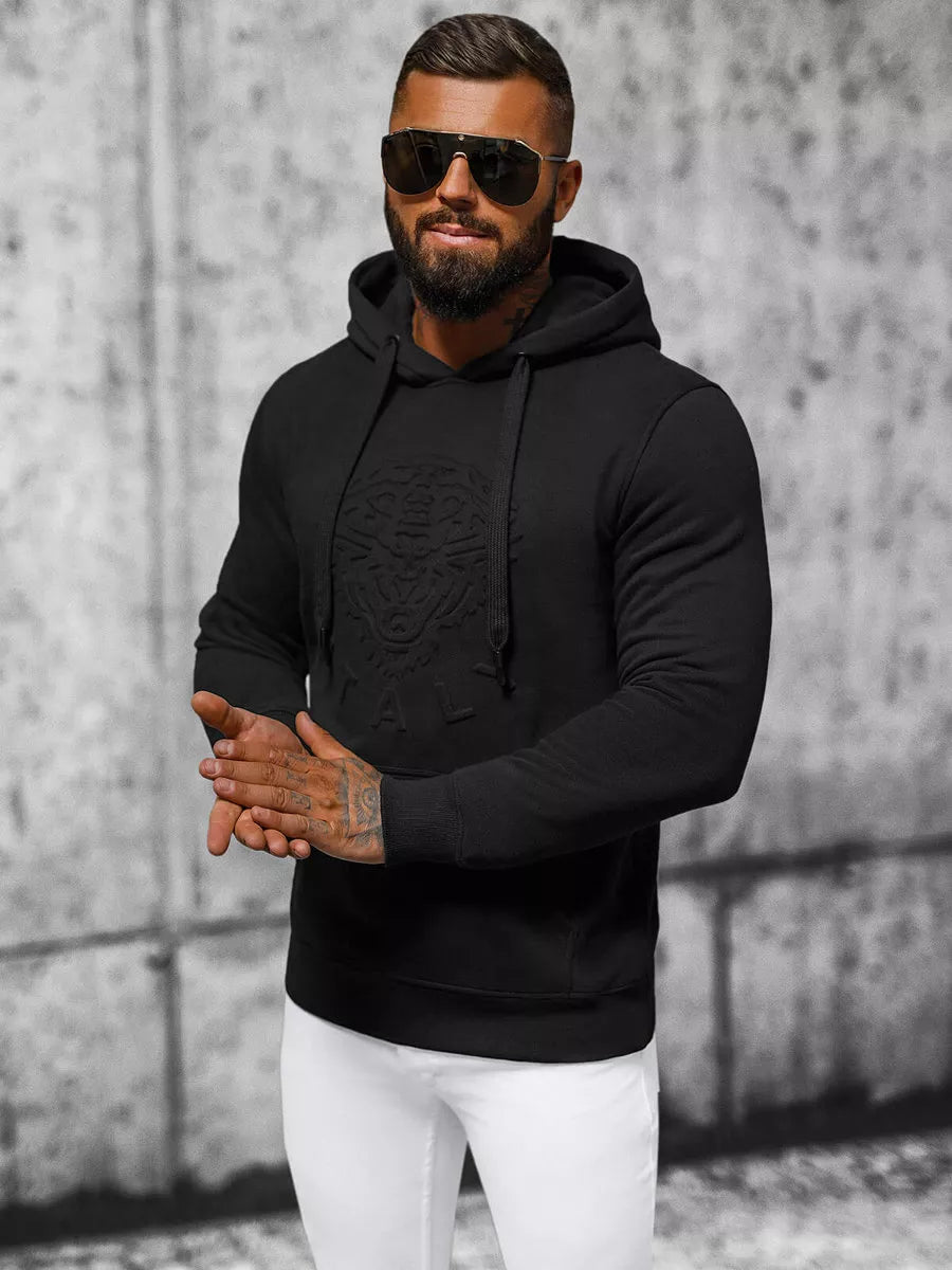 Vyriškas juodas džemperis Luke