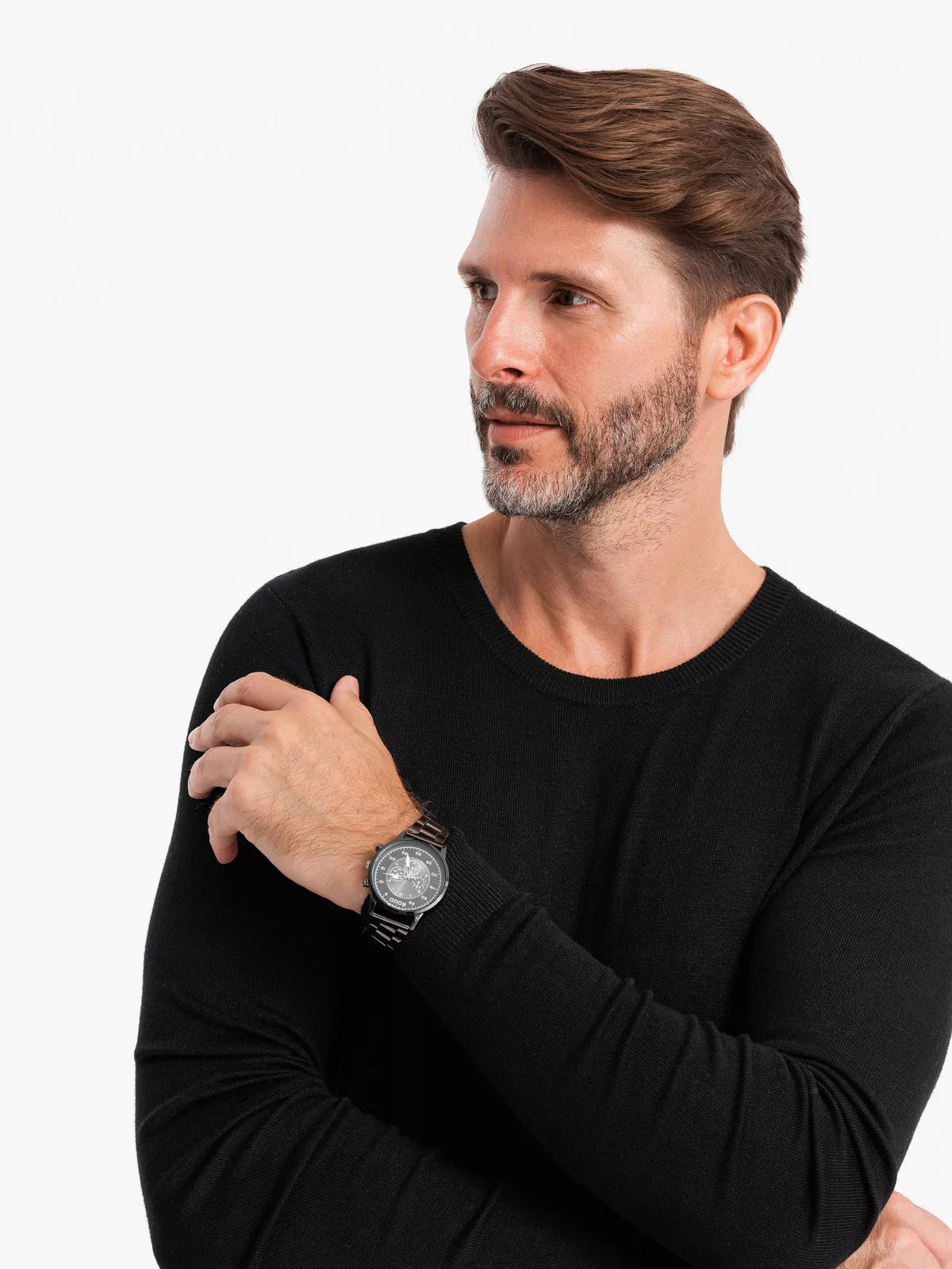 Vyriškas juodos spalvos megztinis Oscar