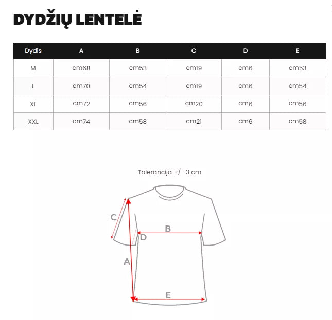 Vyriški juodi marškinėliai King