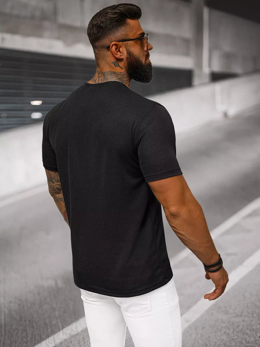 Vyriški juodi marškinėliai Totem