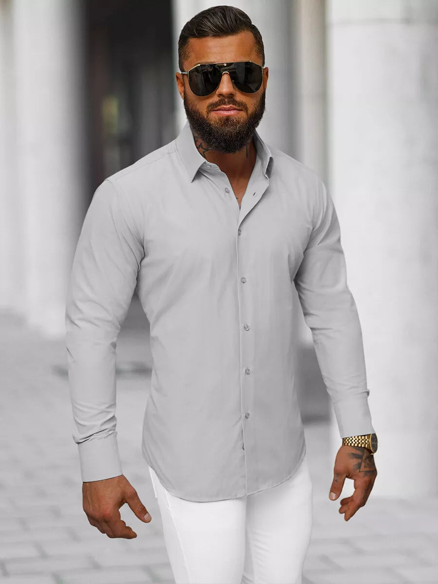 Vyriški pilki marškiniai Garone