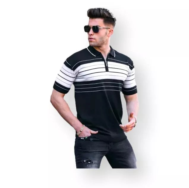 Vyriški polo marškinėliai juodos spalvos Zuna