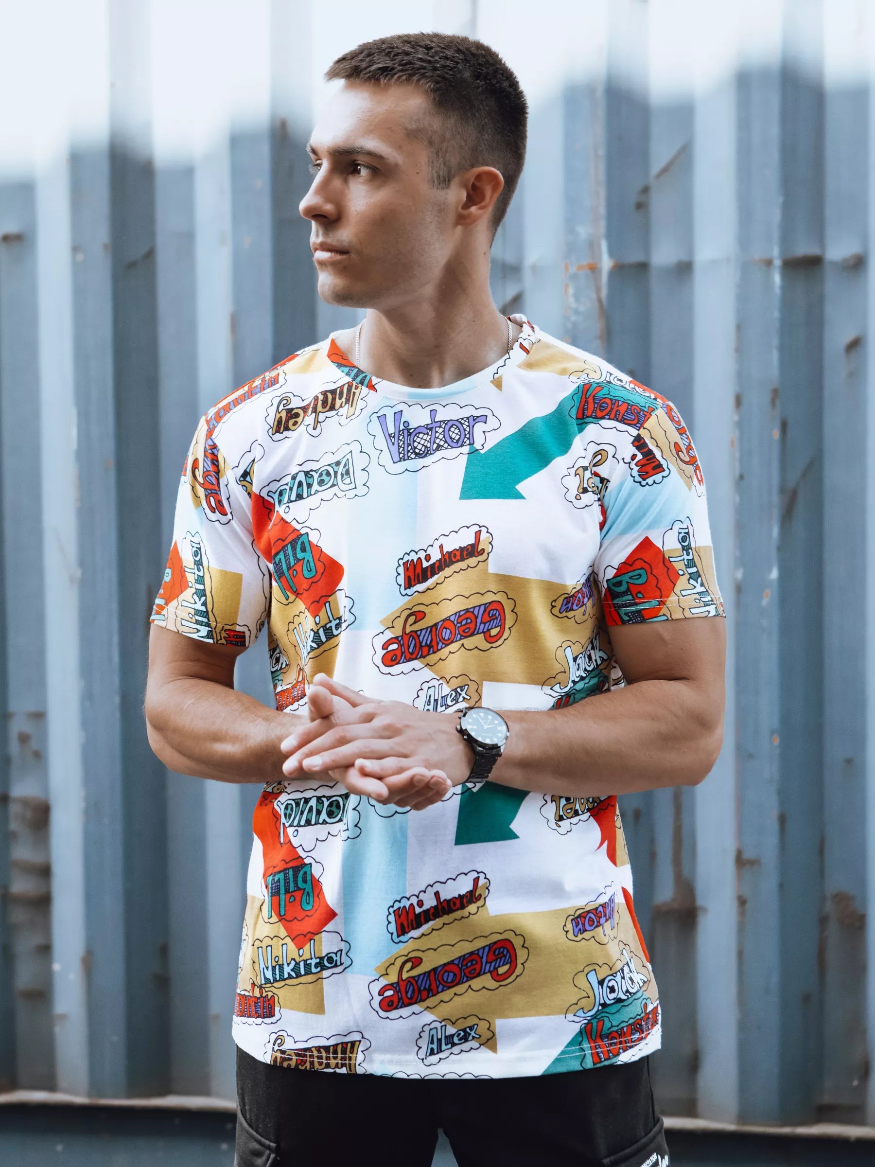 Vyriški margi marškinėliai Victor